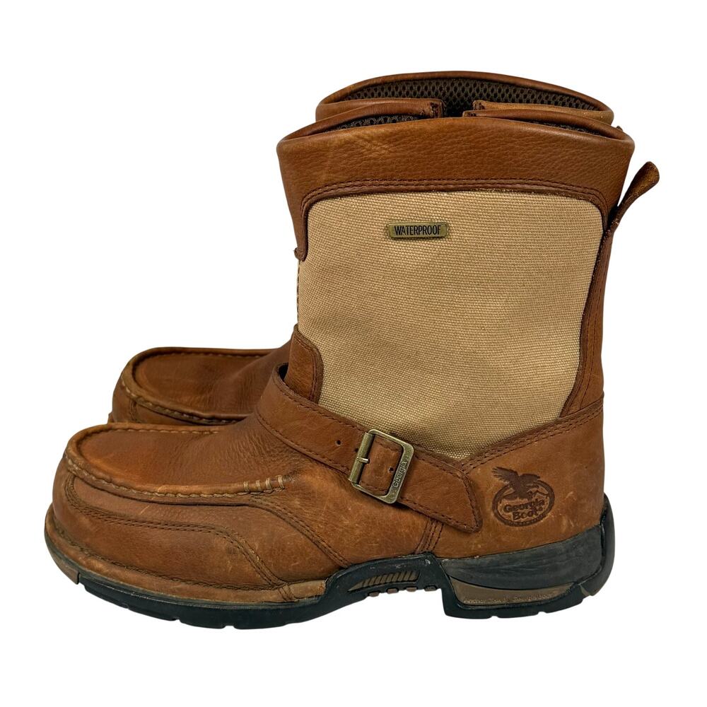 Georgia Boot Athens Work Boots 8" Mens 10M Brown GB00245